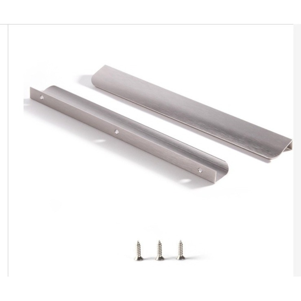Pack of 10 Edge Finger Pulls for Cabinets Kitchen Long Invisible Hardware 11.81"